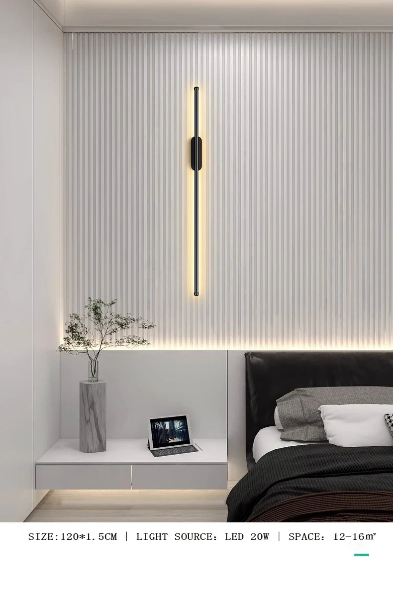 Wall Lamp for Bedroom & Kitchen – Black Gold LED