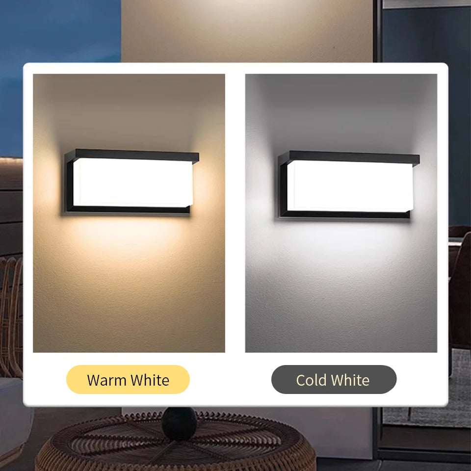 Outdoor Wall Light – Modern LED, AC110-220V, Sensor