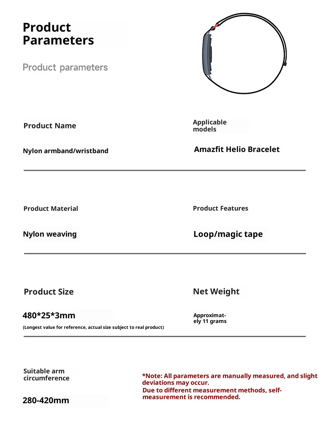 “Nylon Sport Band for Amazfit – Adjustable & Comfortable”