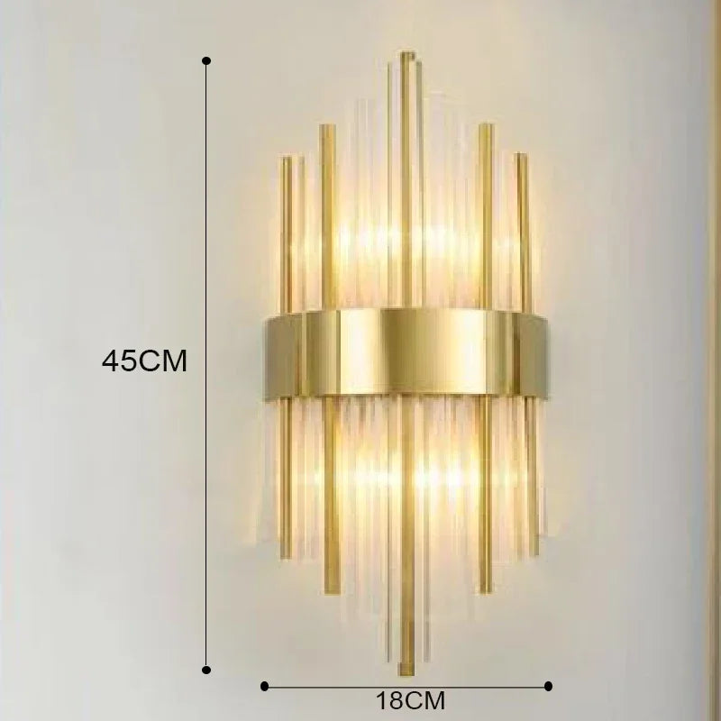 Luxury LED Gold Wall Sconce – Indoor Designer Lighting