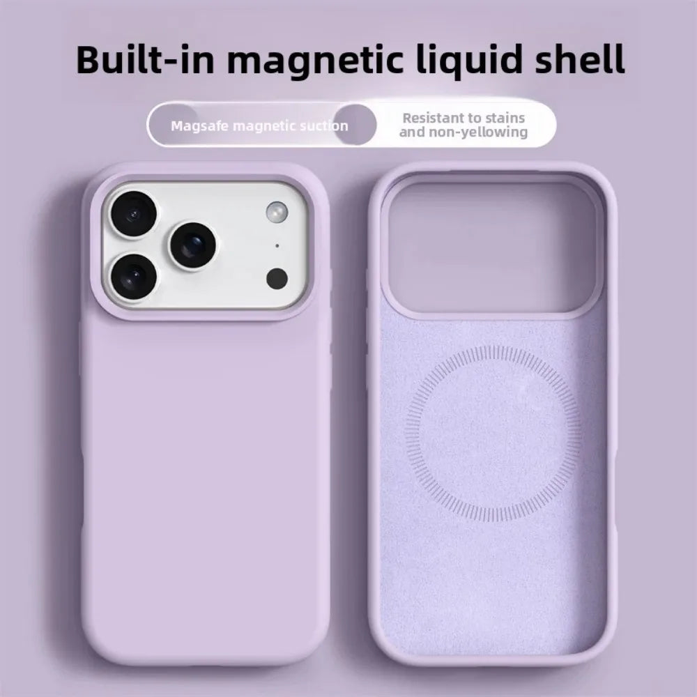 Magnetic Liquid Silicone Case – iPhone 16 & 17 Series