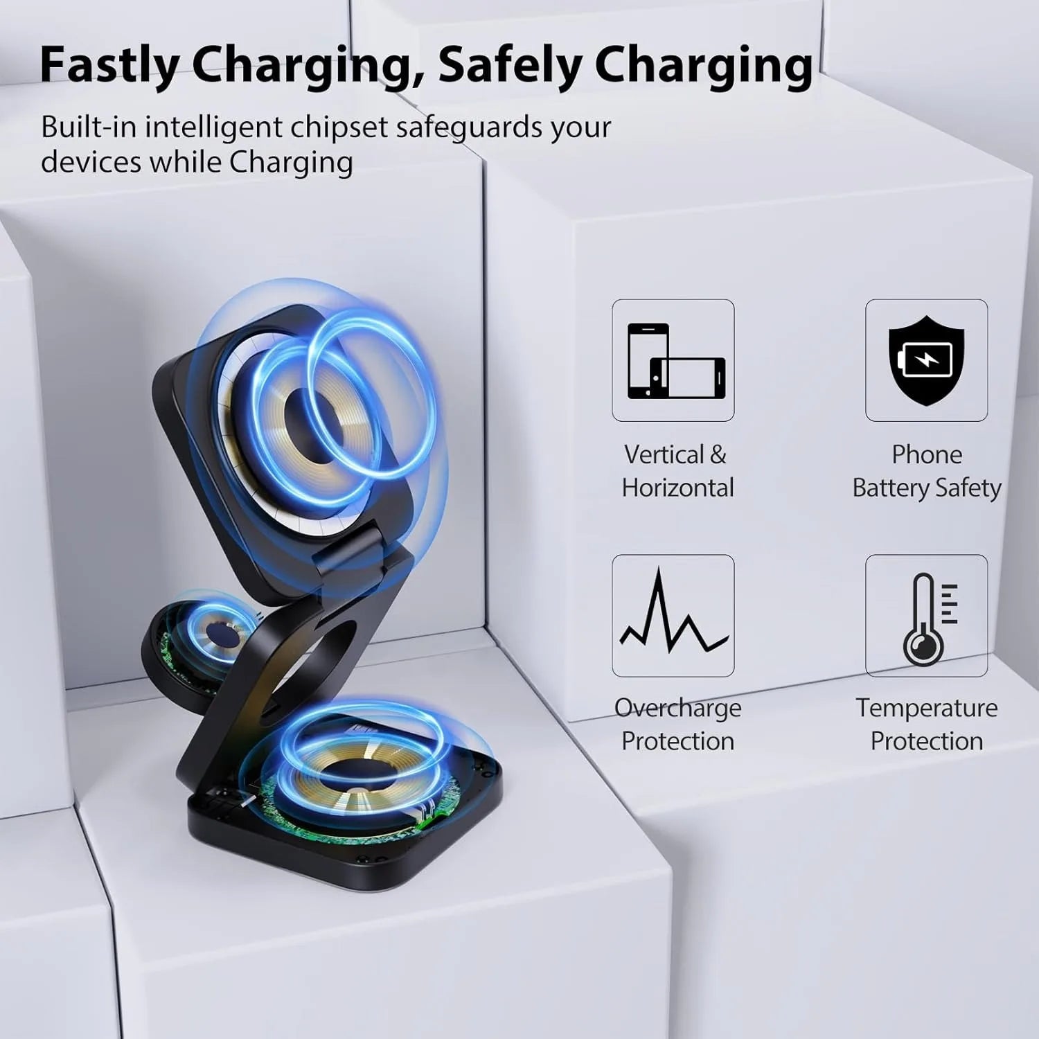 Fast 3-in-1 Wireless Charger – iPhone, Apple Watch & AirPods