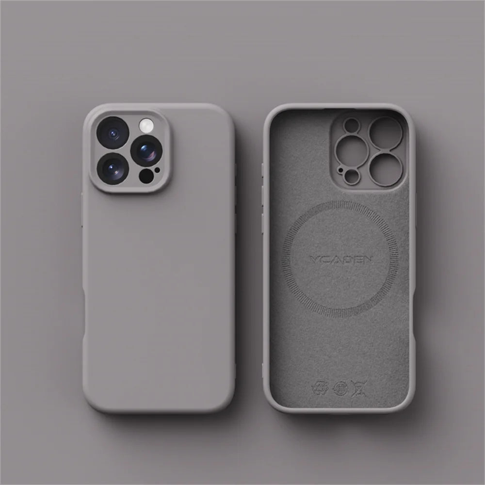 Luxury MagSafe Silicone Case – Smooth iPhone Cover