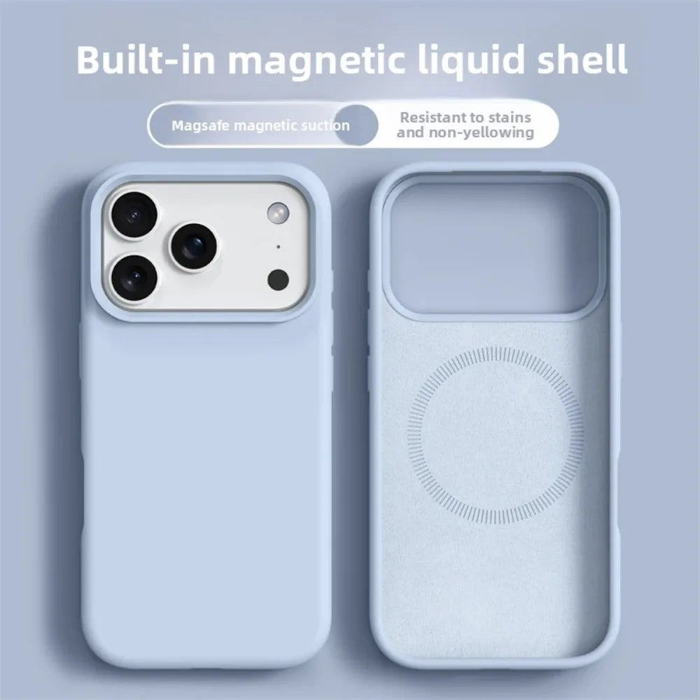 Magnetic Liquid Silicone Case – iPhone 16 & 17 Series