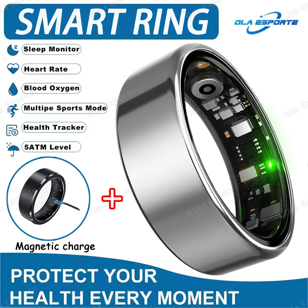 Smart Ring 2025 – Health & Fitness Tracker, Waterproof IP68
