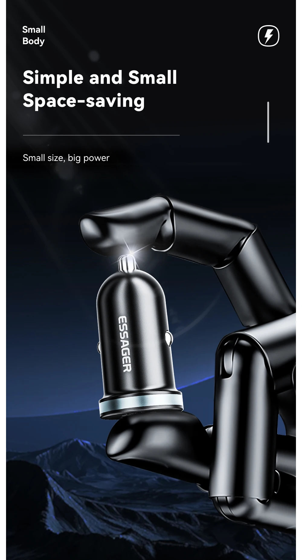 Essager 30W USB Type C Car Charger Fast Charge PD QC 3.0 FCP AFC For iphone 14 13 12 Xiaomi Huawei Samsung Mobile Phones Adapter