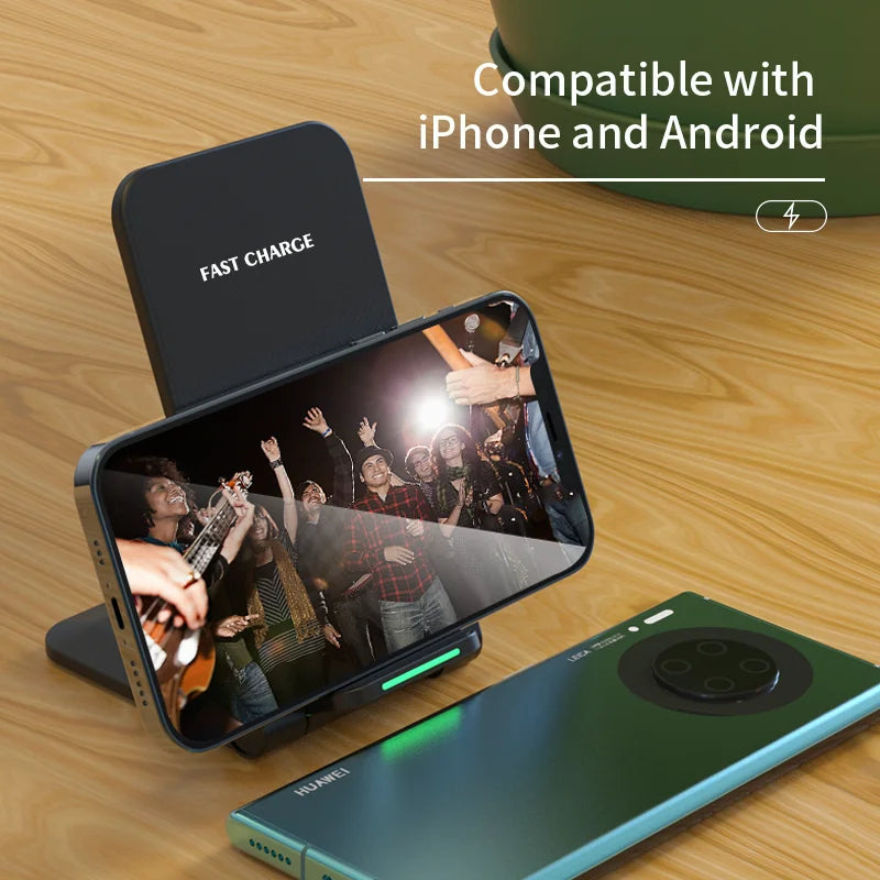 40W Qi Wireless Charger – Ultra-Fast Charging for iPhone & Xiaomi