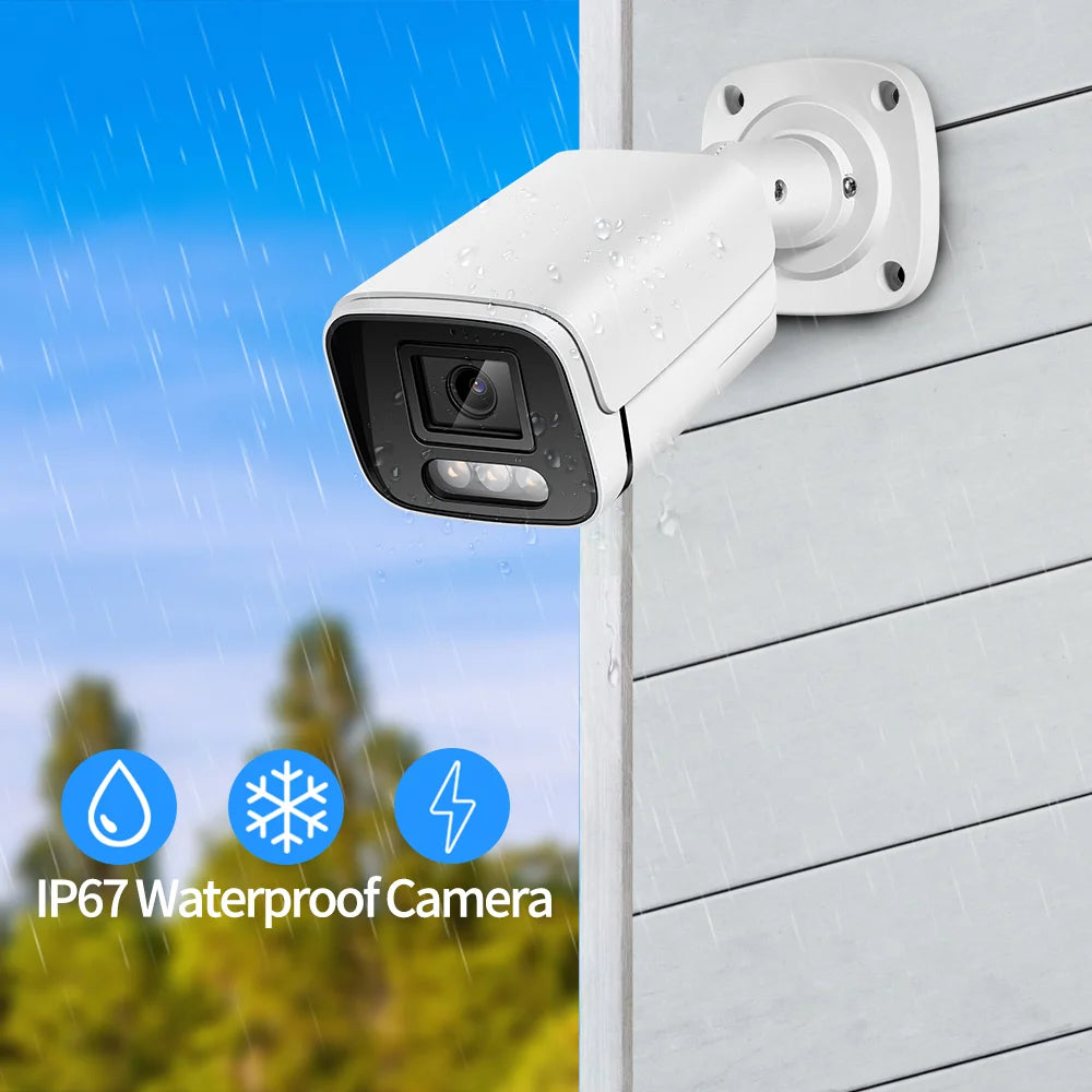 Metal Bullet Security Camera – 4K 8MP, POE, Outdoor Night Vision