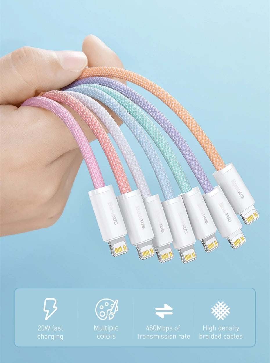 Baseus 20W USB-C Fast Charging Cable – iPhone & iPad Compatible