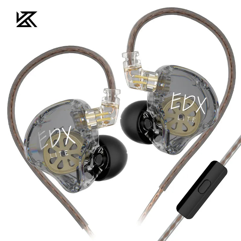 KZ EDX Lite Wired In-Ear Earphones – HiFi Bass Dynamic IEM for Music & Daily Use