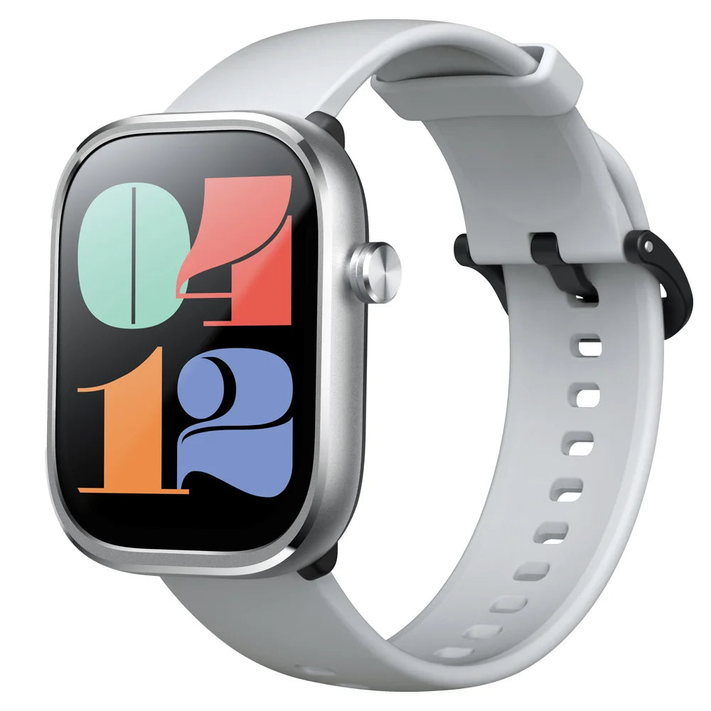 Mibro C4 Smartwatch – 2’’ Large Screen, Bluetooth Call, Heart & Oxygen Monitor