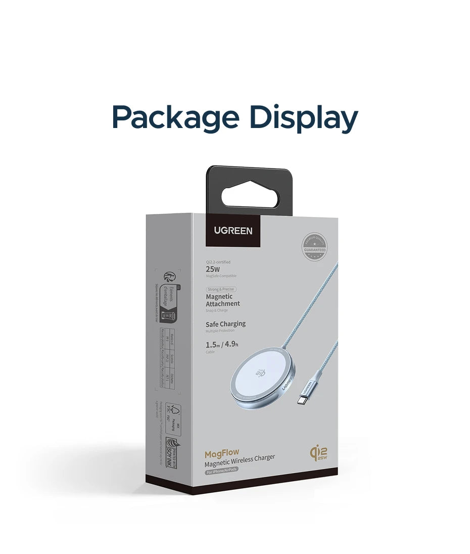 UGREEN Magflow Fast Wireless Charging Pad – Qi2 Certified