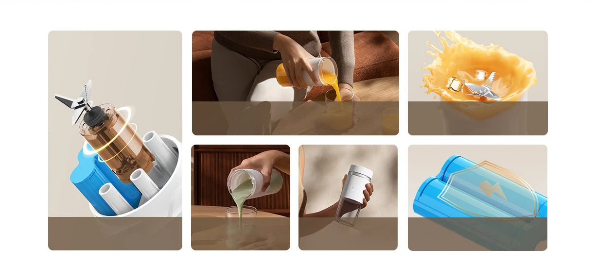 Xiaomi Mijia Portable Juicer Cup 2 – Electric Fruit Blender & Juice Extractor