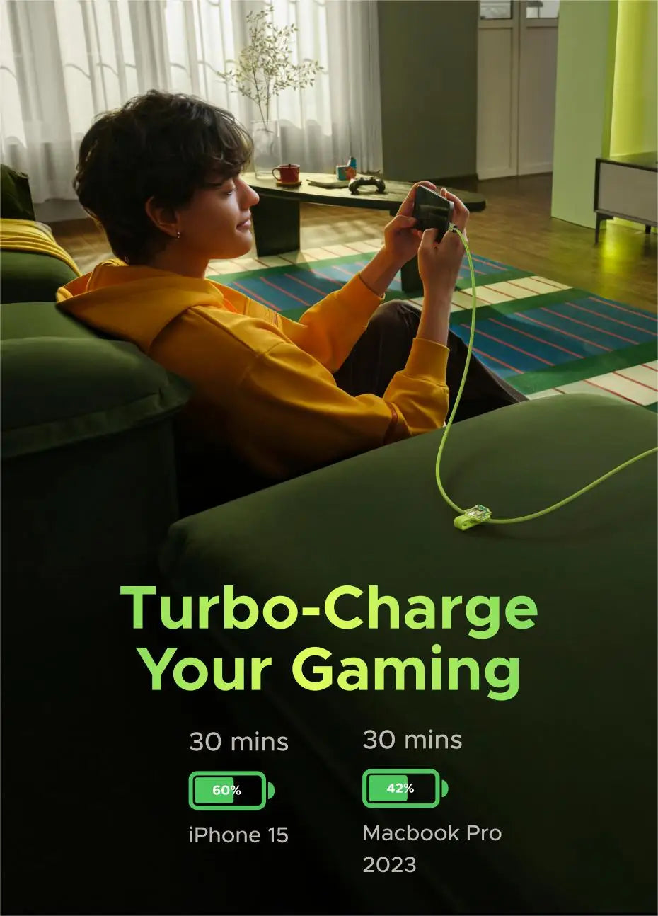UGREEN Genshin Impact USB-C Cable – 100W Fast Charge for iPhone & Samsung
