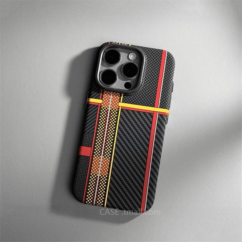 Carbon Fiber MagSafe iPhone Case – Hard Protective Cover