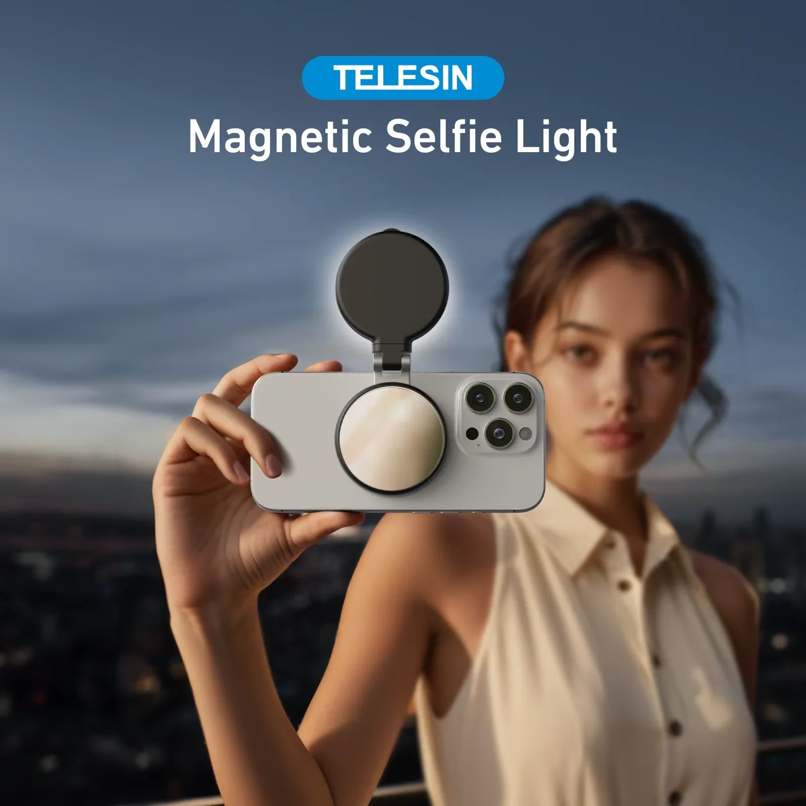 TELESIN Magnetic Camera Hand Grip – Phone Holder with Remote