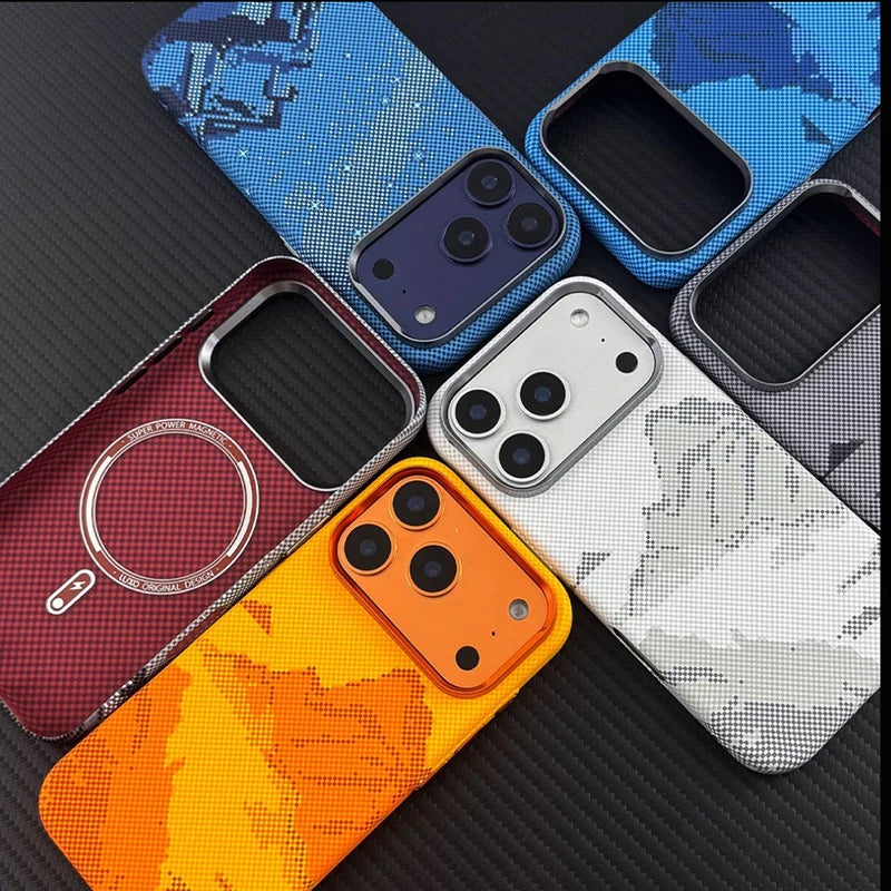 Ultra-Thin Carbon Fiber MagSafe iPhone Case – Luxury & Shockproof