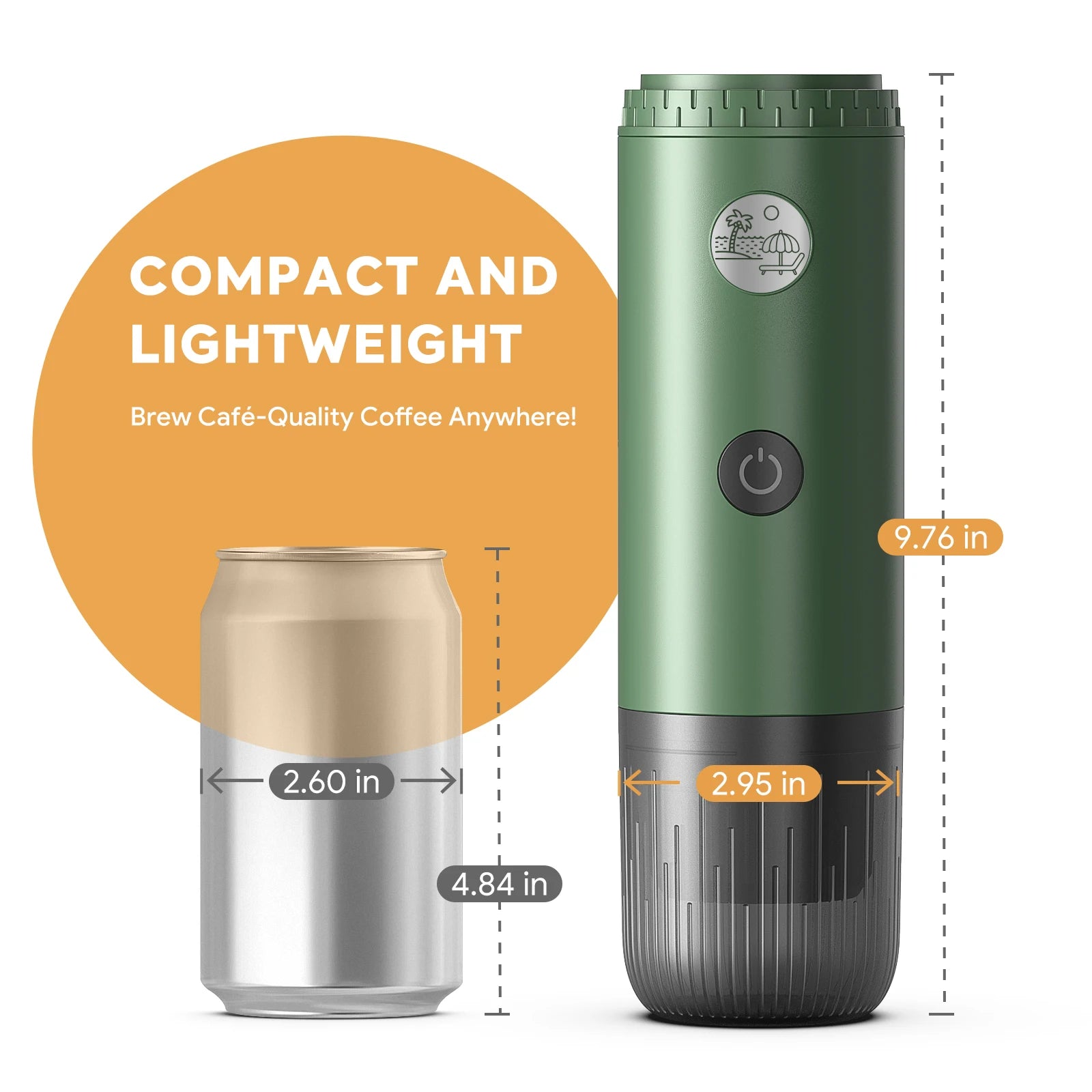 3-in-1 Travel Espresso Maker – Portable USB-C Self-Heating Coffee Machine