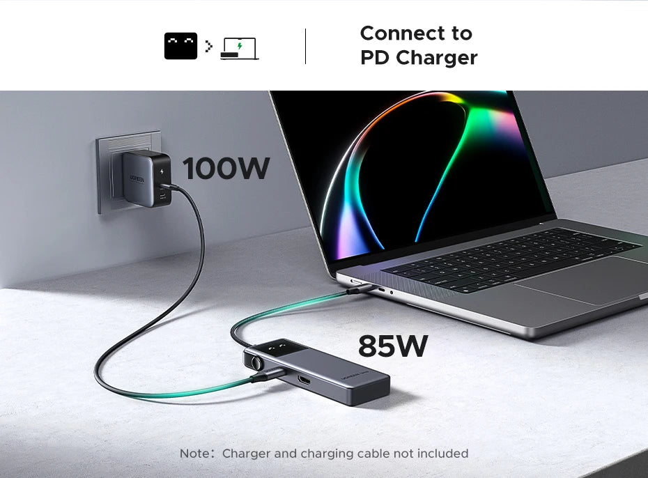 UGREEN Uno USB-C Hub – 6-in-1 Docking Station for MacBook & Laptop