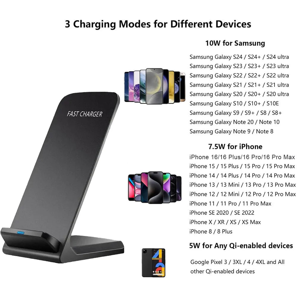 40W Qi Wireless Charger – Ultra-Fast Charging for iPhone & Xiaomi