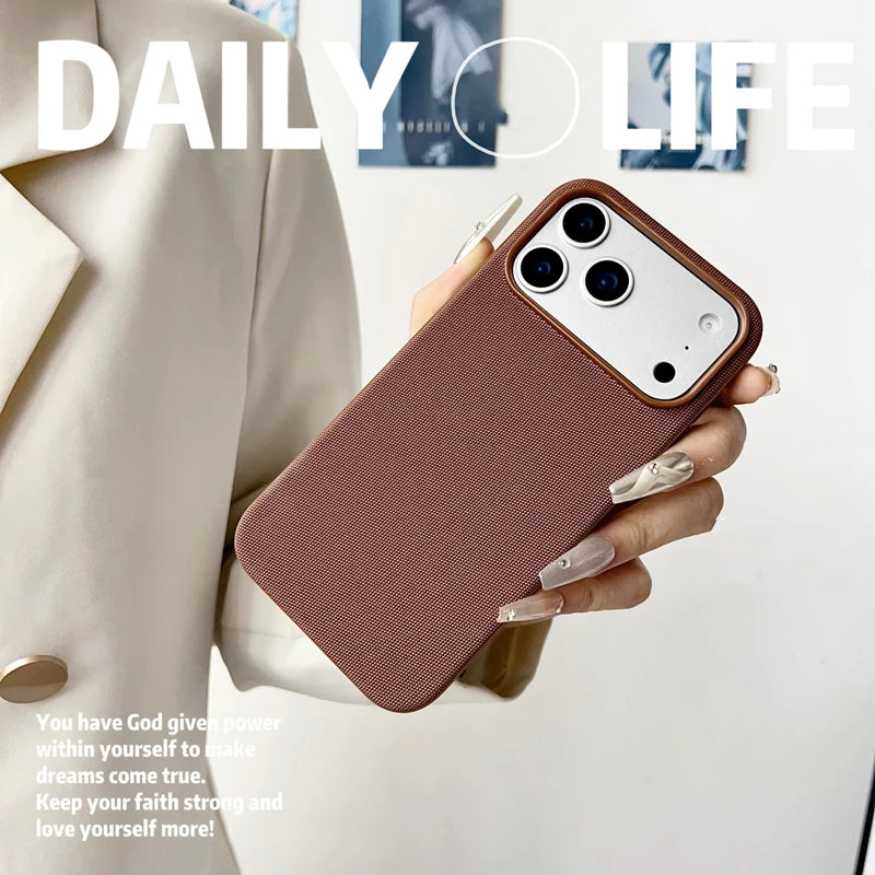 Frosted Magnetic Shockproof iPhone Case – Matte Cover