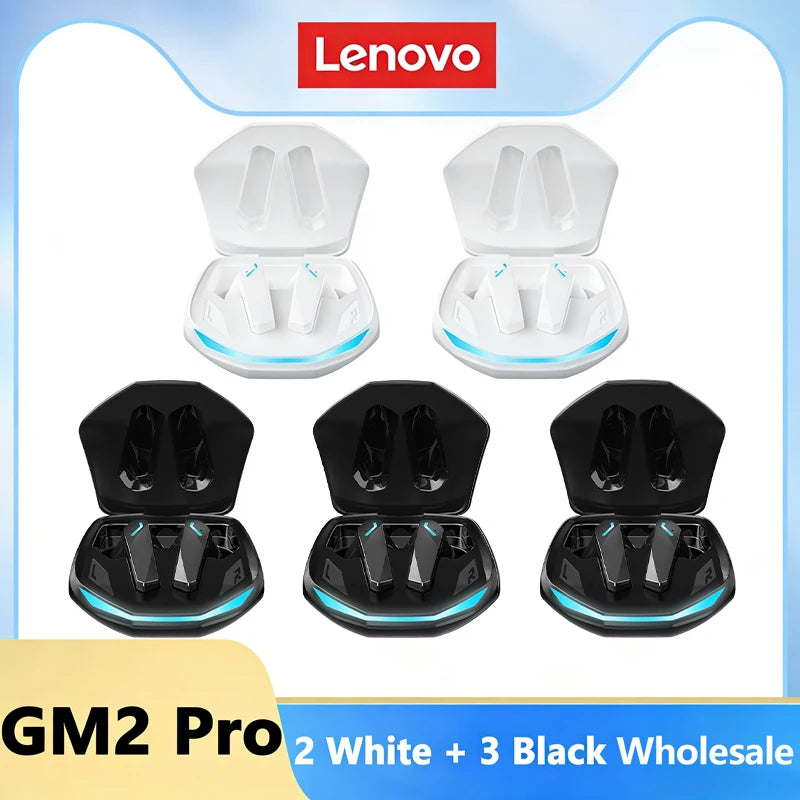 Genuine Lenovo GM2 Pro Bluetooth Earphones Gaming Low Latency In-Ear Wireless Headphones Dual Mode Music Sport Earbuds Headsets