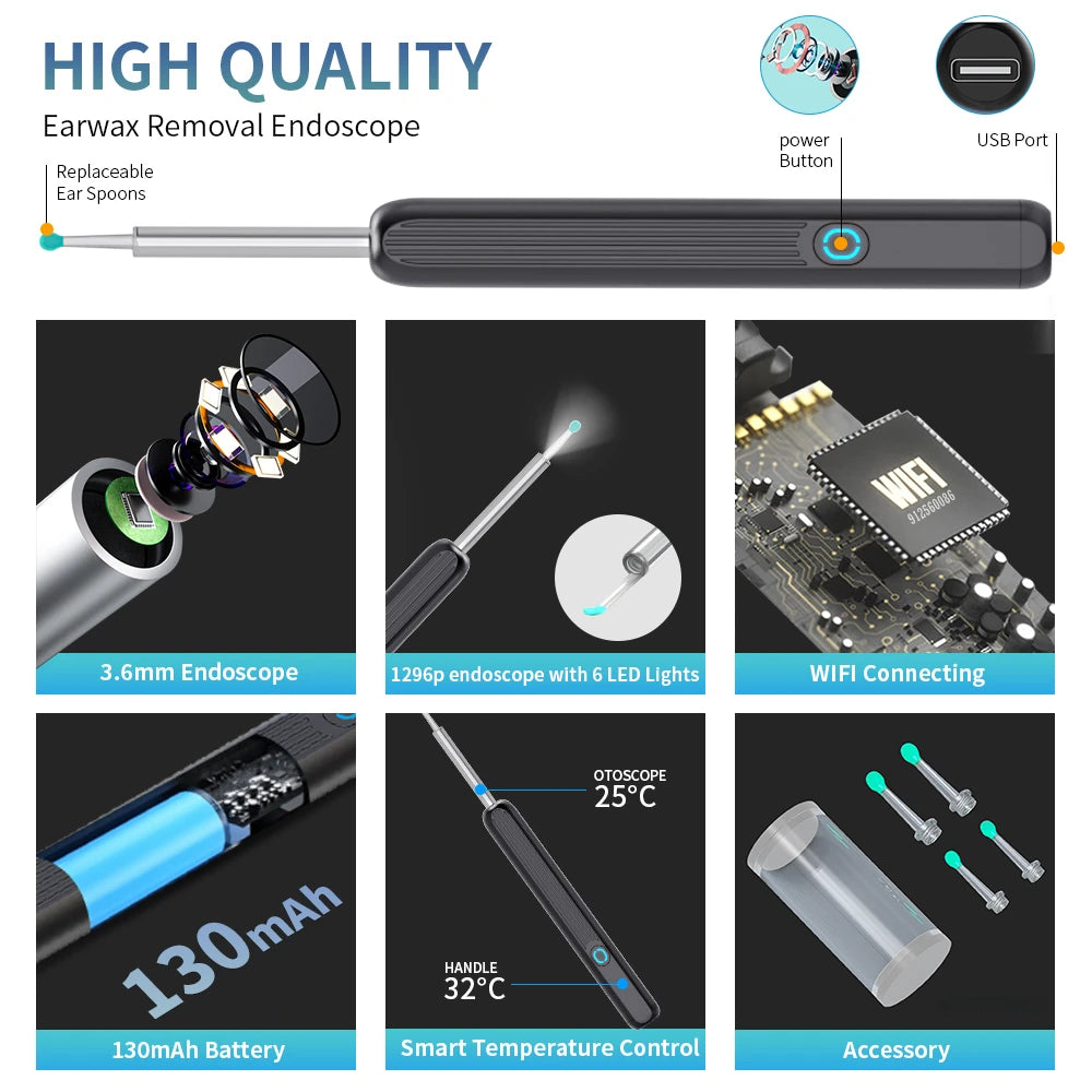 High-Precision Ear Wax Removal Tool – NE3 Ear Cleaner