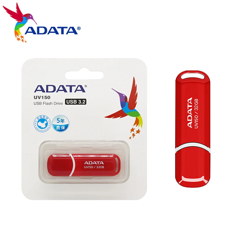 ADATA USB 3.2 Flash Drive – Portable, Easy Use, 32GB-256GB Options