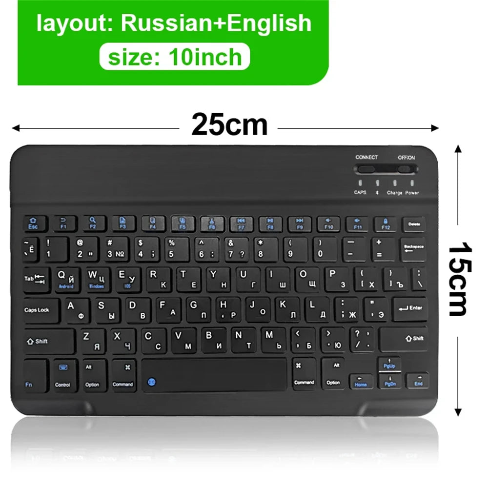 Wireless Keyboard Mouse Combo – iPad, Android, Windows Tablet, Multi-Language