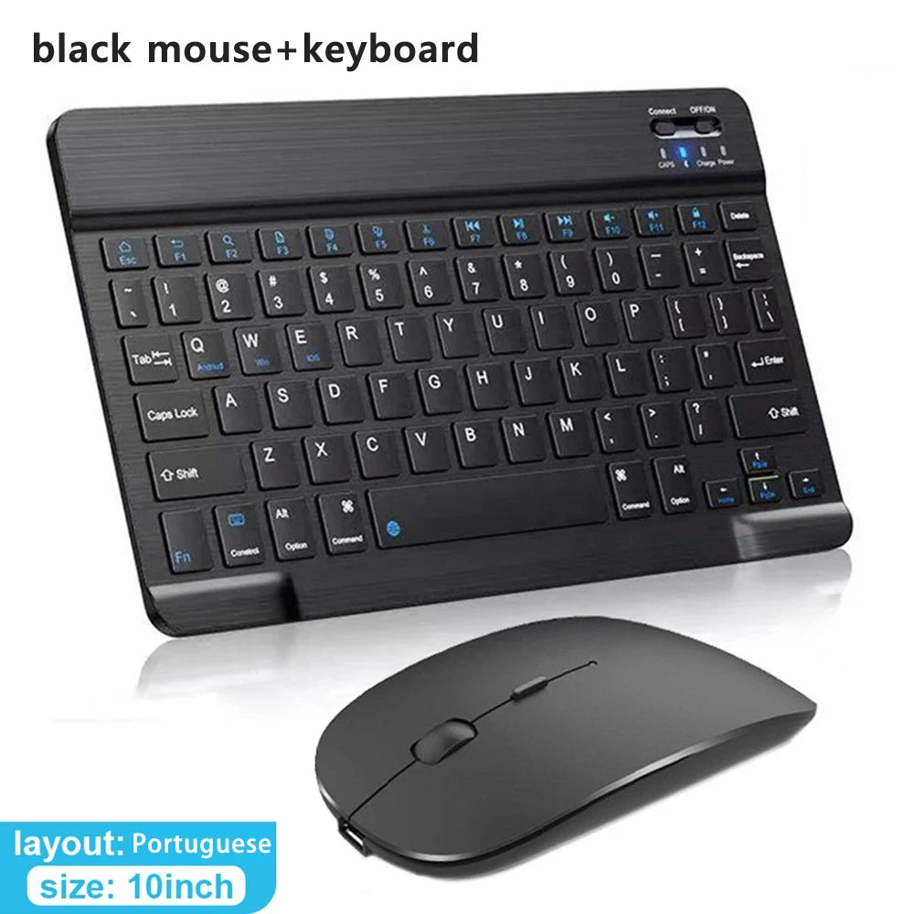 Wireless Keyboard Mouse Combo – iPad, Android, Windows Tablet, Multi-Language