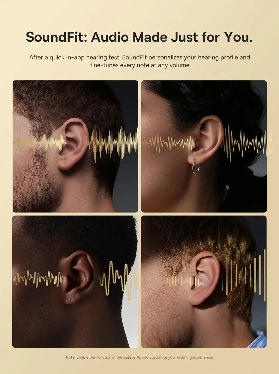Baseus Bowie MH1 ANC Wireless Headphone 48dB Adaptive Hybrid Noise Cancelling Headsets 80H Playtime Hi-Res Audio LDAC Headphone