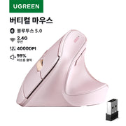 UGREEN Bluetooth 2.4G Vertical Wireless Mouse – Ergonomic, 4000 DPI, 6 Buttons