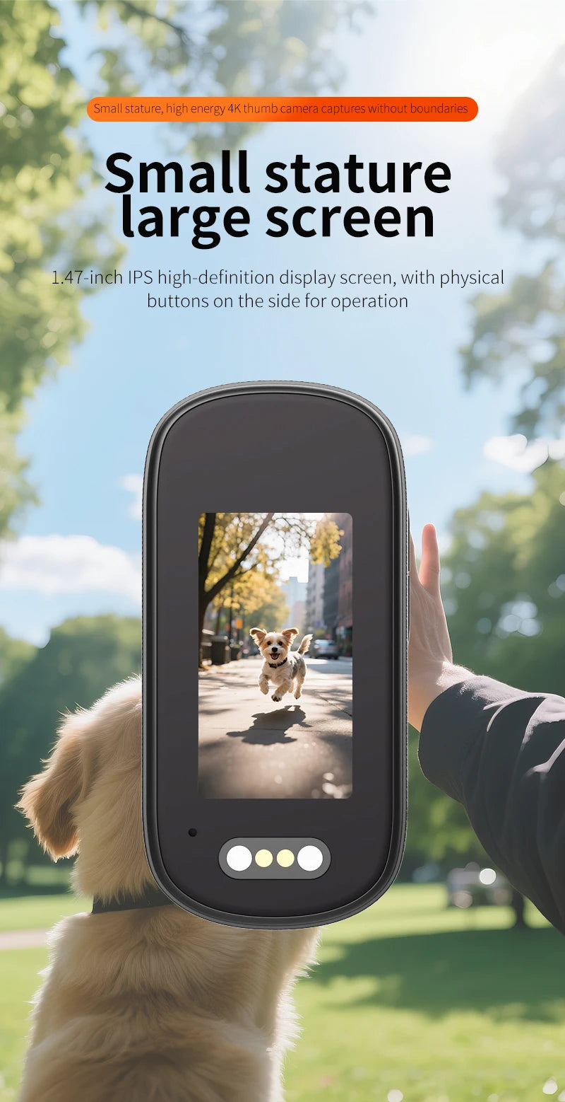 Mini 4K DV Camera – Hotspot, Microphone & 800mAh Battery
