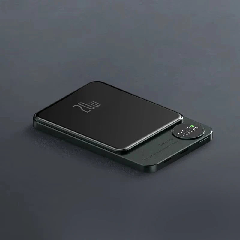 Alloy 10000mAh Power Bank – Wireless & Magnetic