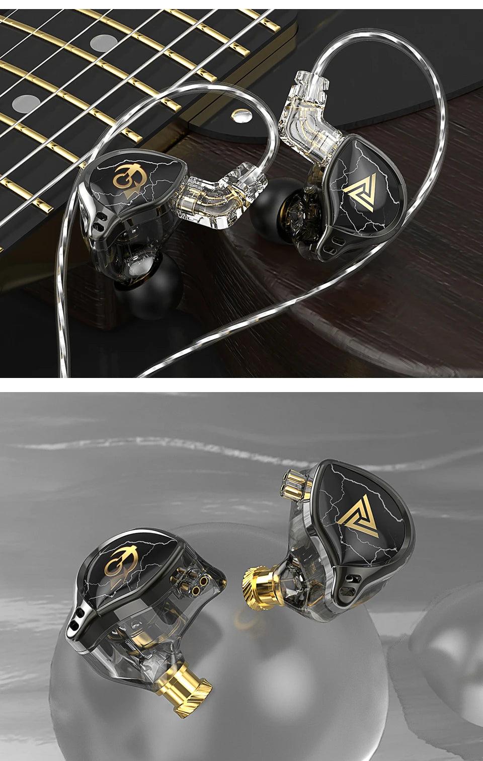 QKZ x HBB 10mm HiFi Earphones – Semi-Open Design