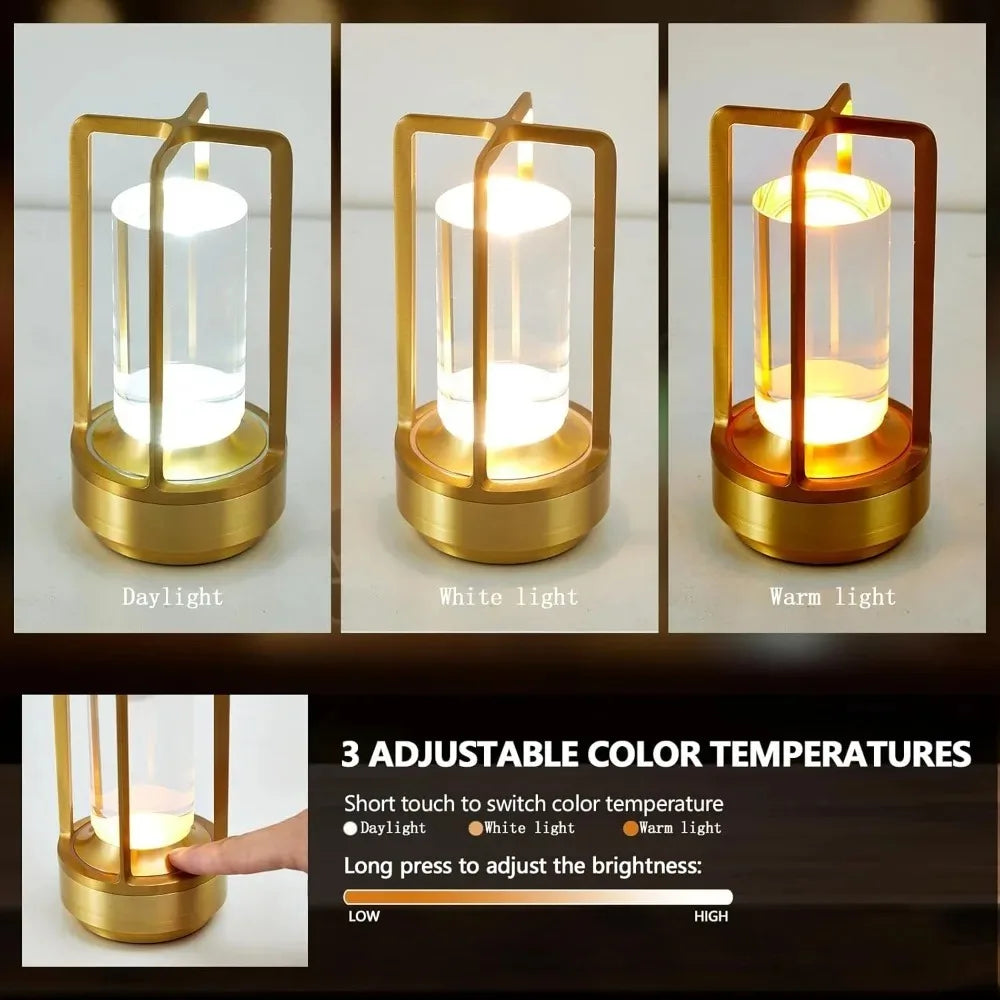GGbingo Portable Cordless LED Table Lamp – Rechargeable Ambient Night Light
