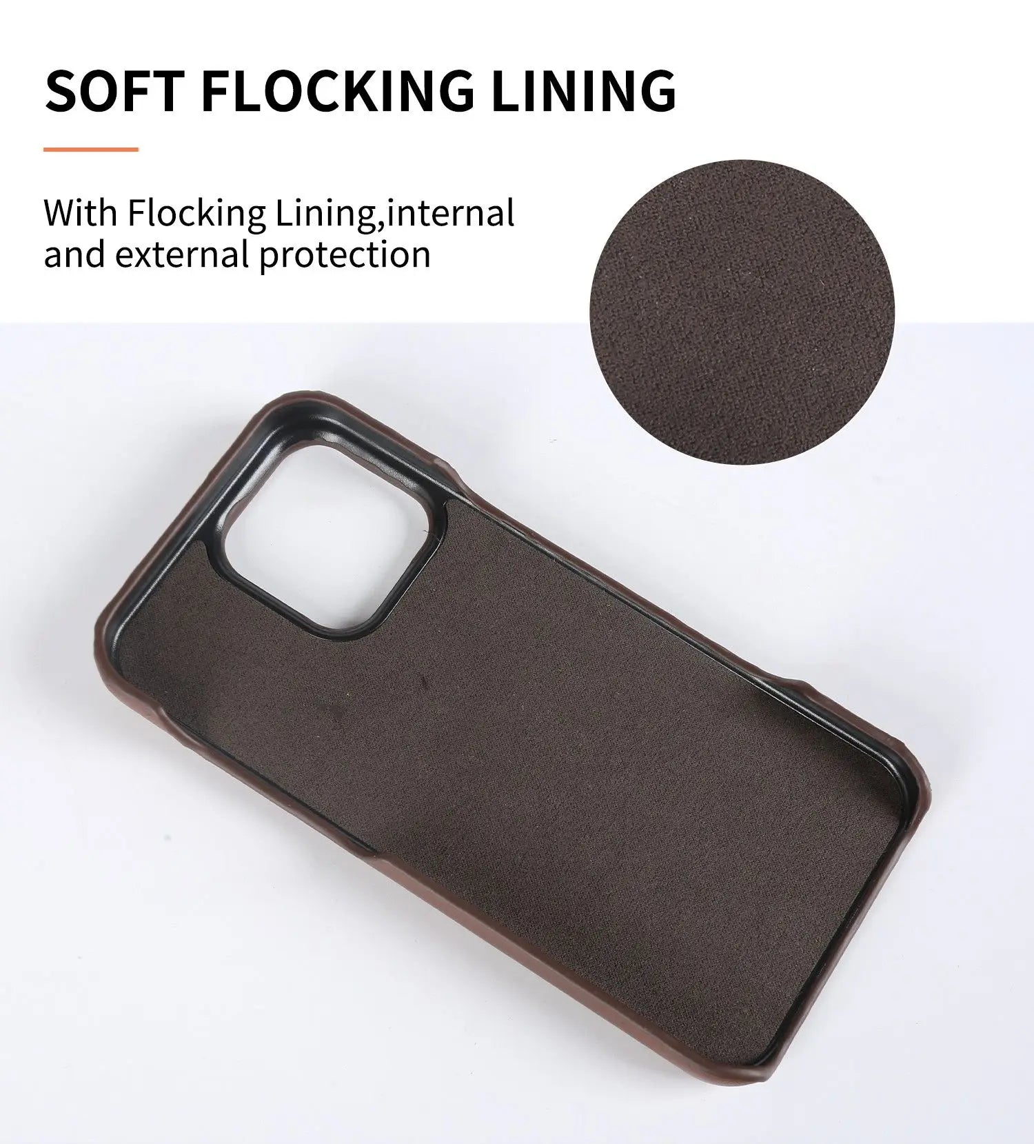 Premium Genuine Leather Card Slot Case for iPhone 15–17 Series – Vintage Wallet Cover