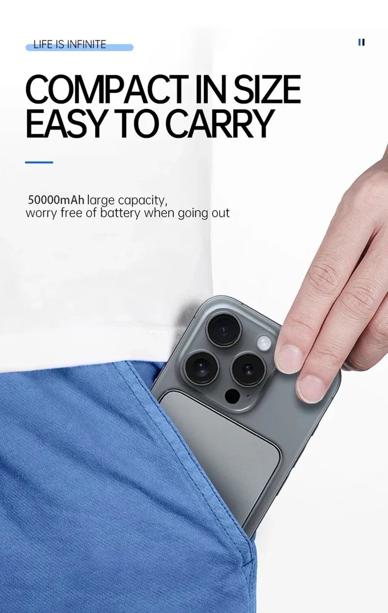 Xiaomi MIJIA 500000mAh Magnetic Wireless Power Bank – PD 22.5W Fast Charge