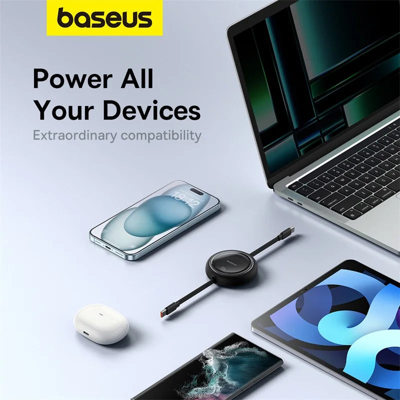 Baseus 100W Retractable USB-C Cable – Fast Charging