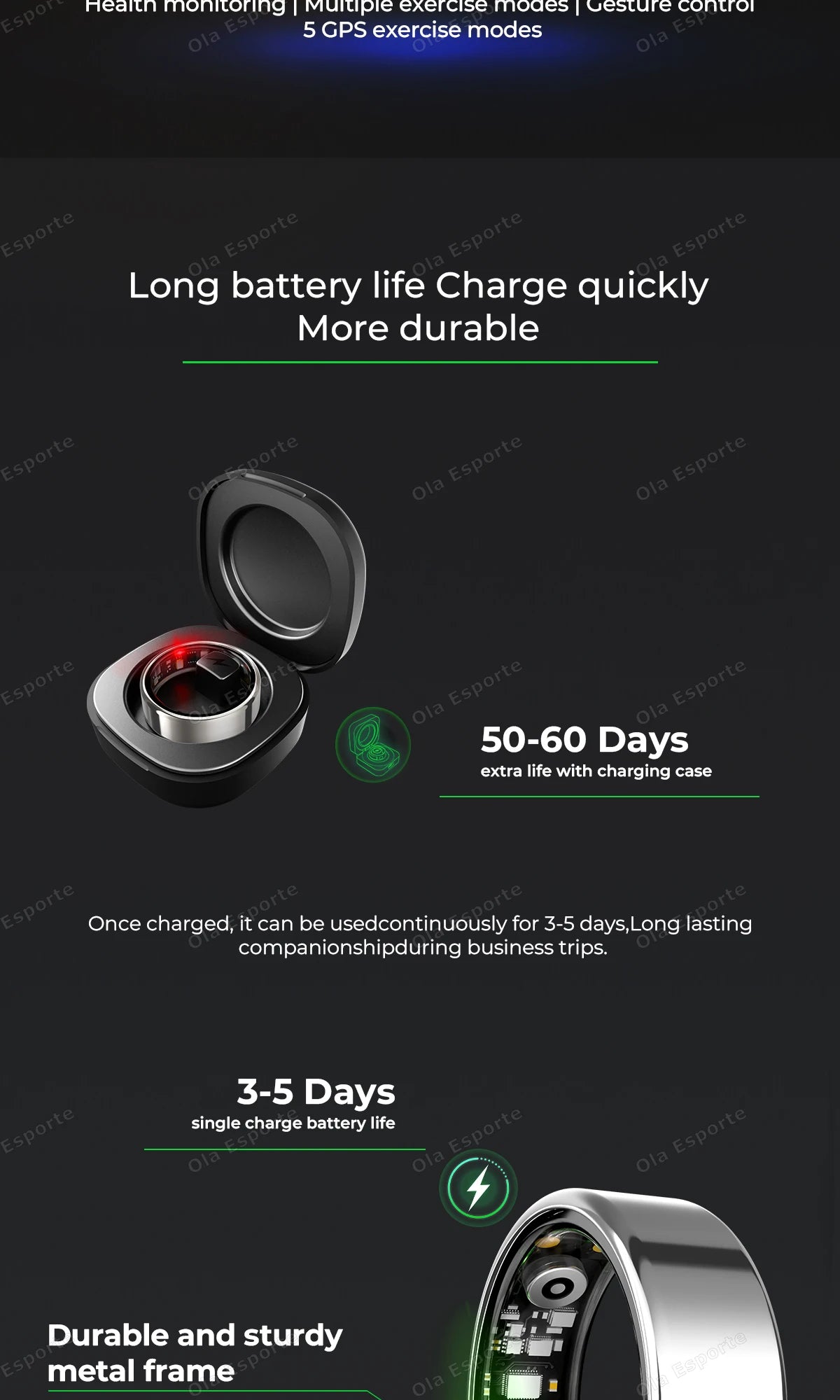 Smart Ring 2025 – Health & Fitness Tracker, Waterproof IP68