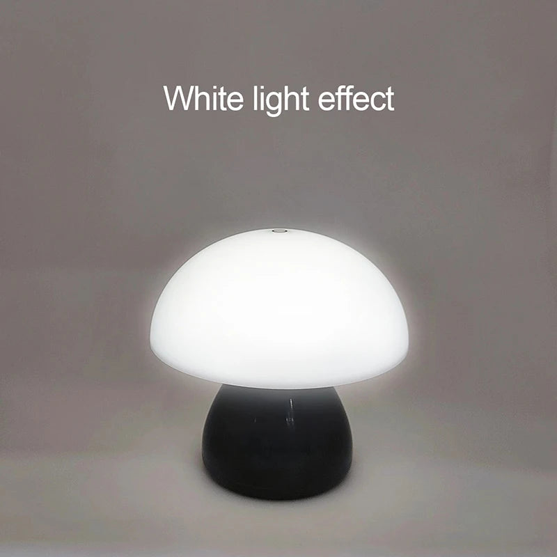 Mushroom LED Night Lamp – Touch & Rechargeable