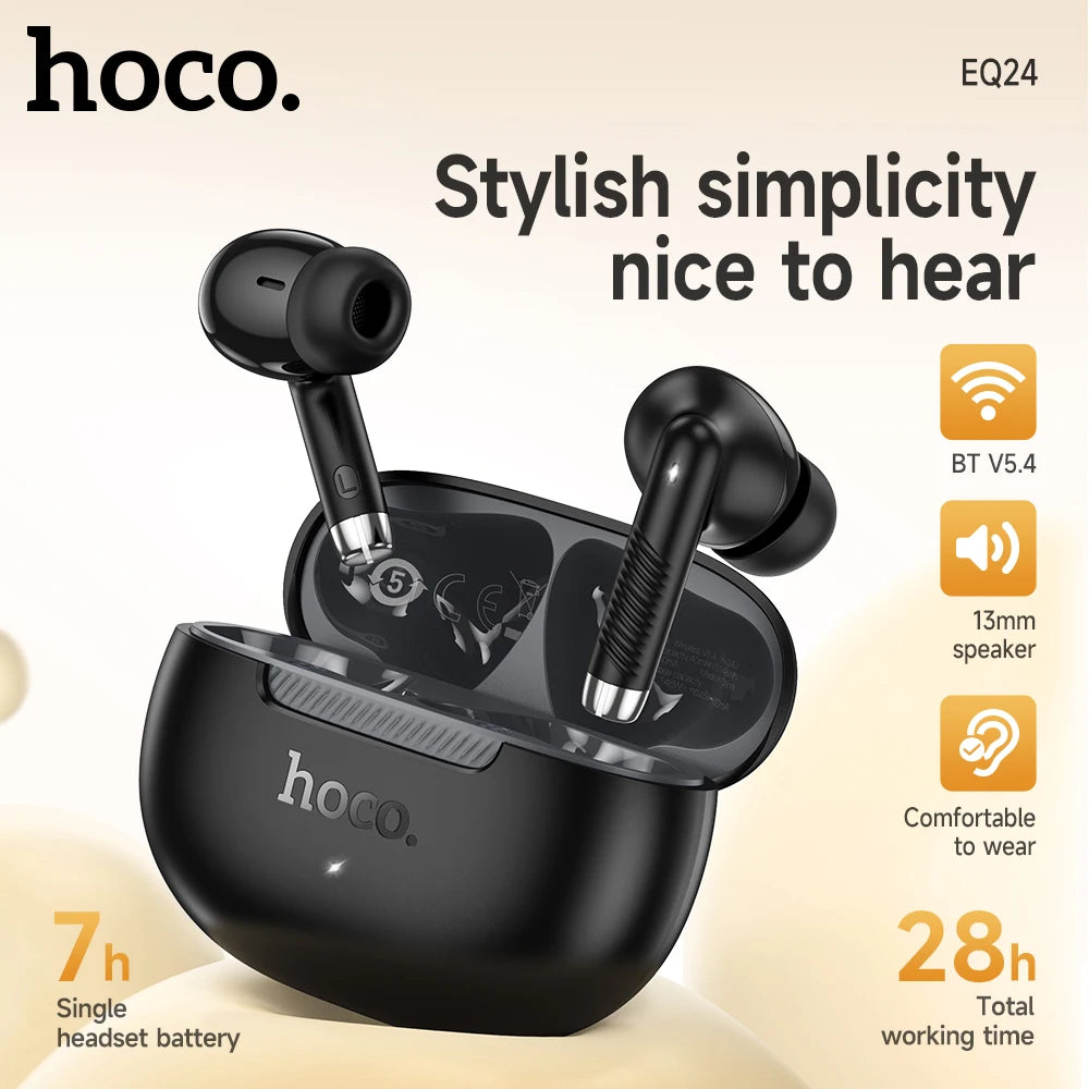 HOCO EQ24 True Wireless Earbuds – HiFi Audio & Mic