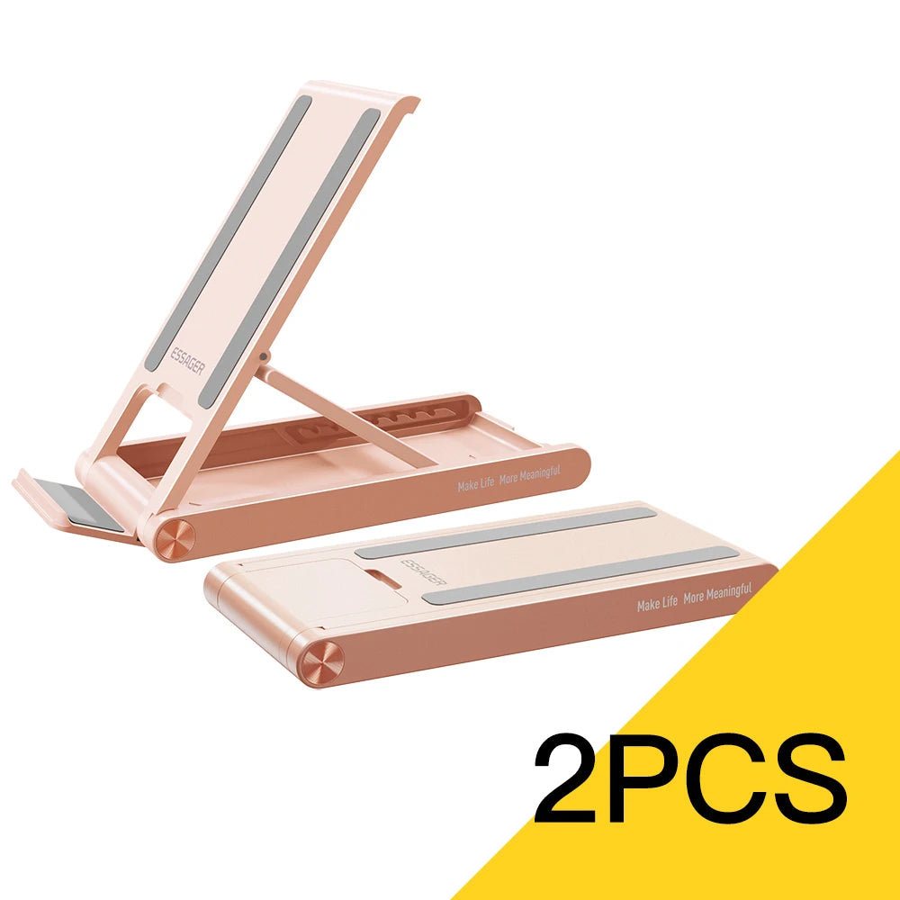 Essager Universal Desktop Mobile Phone Holder Stand For iphone14 13 Pro Max iPad Xiaomi Foldable Desk Bracket Portable Stand New