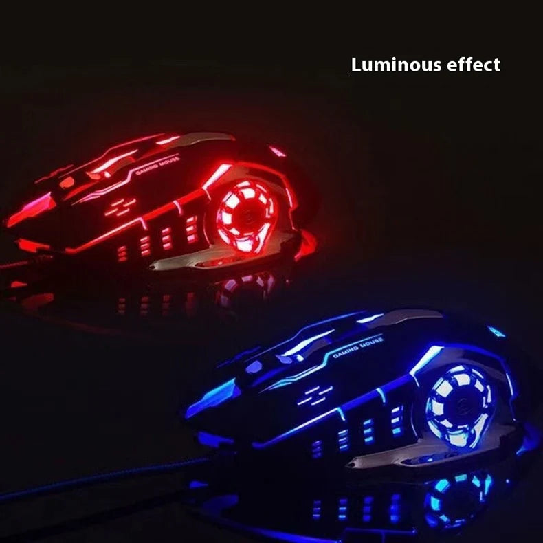 Wireless Rechargeable Mouse – Gaming Backlight, Bluetooth & USB for PC