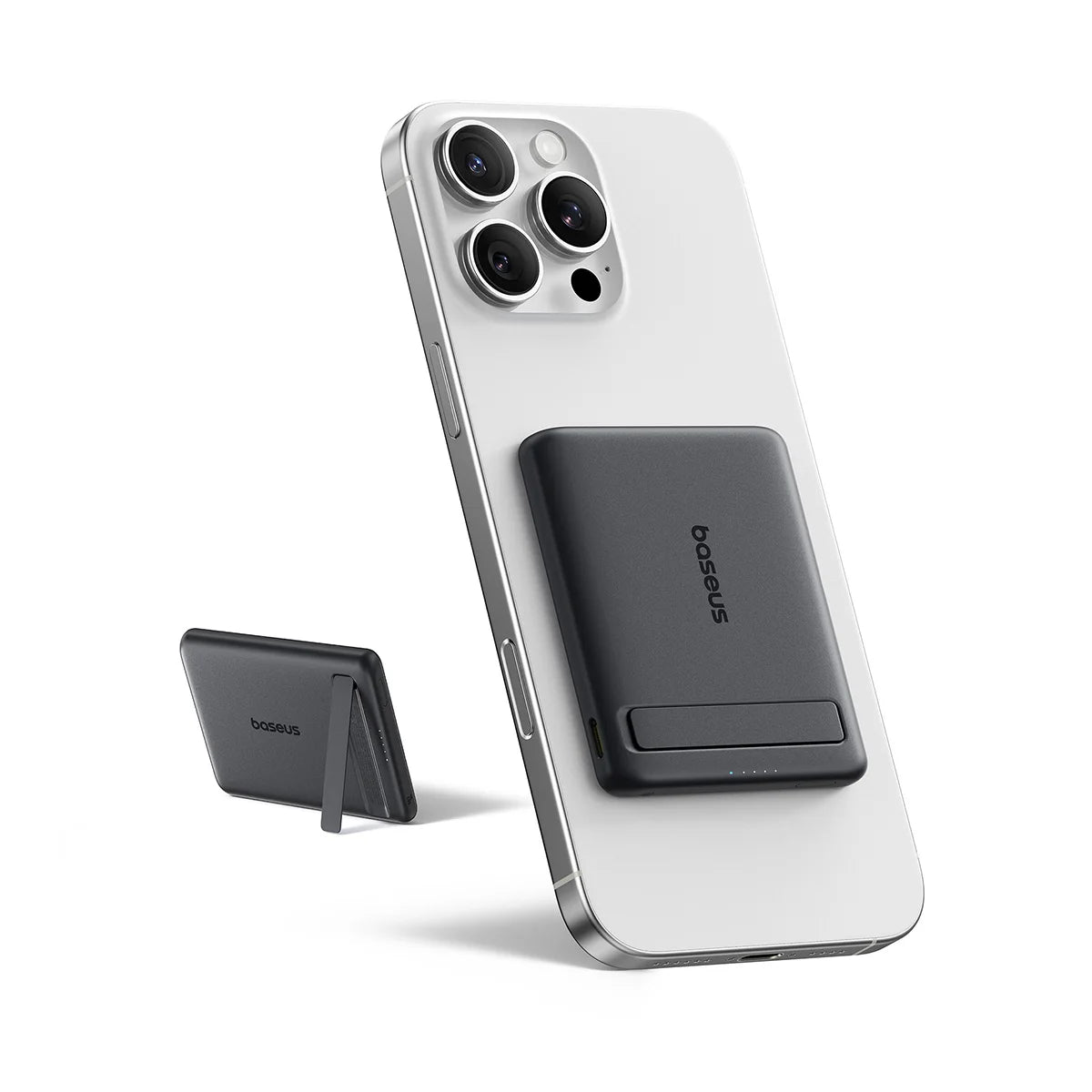Baseus 5000mAh Magnetic Power Bank – Wireless & PD Fast Charging with Kickstand