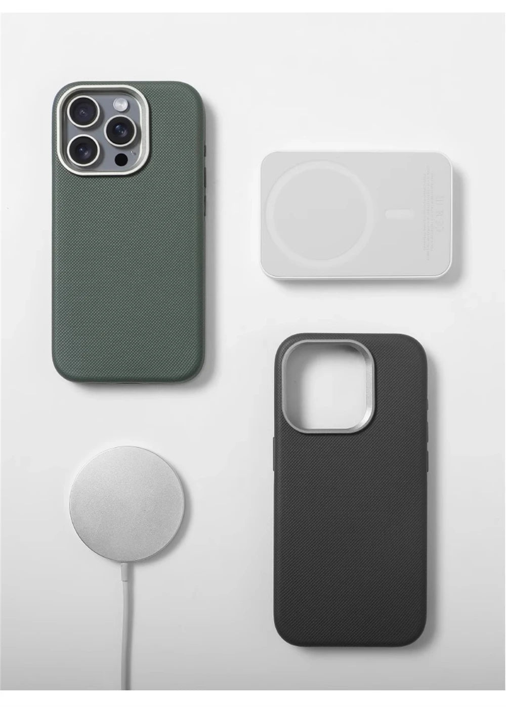 Premium Leather & Alloy iPhone Case – MagSafe Ready