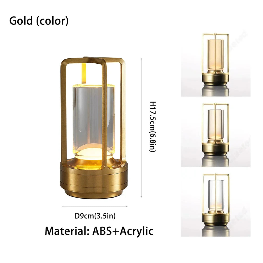 GGbingo Portable Cordless LED Table Lamp – Rechargeable Ambient Night Light