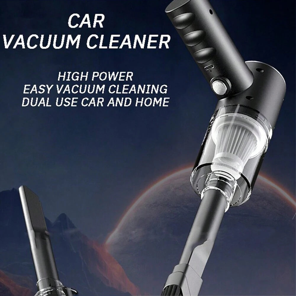 3-in-1 Car & Home Vacuum – USB Rechargeable