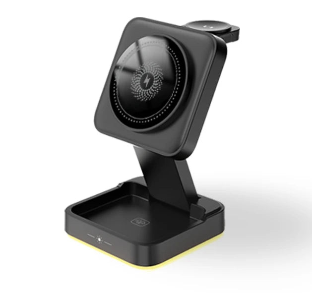 3-in-1 Foldable Wireless Charger – High-Power 30W