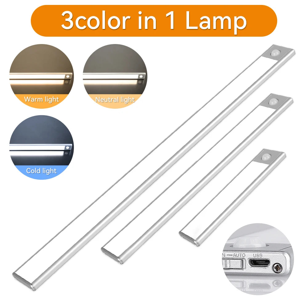 Dimmable USB Rechargeable Motion Sensor Lamp – Minimal Ambient Lighting